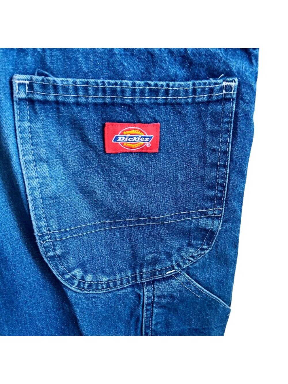 30x32 Vintage Dickies Carpenter Jeans Denim Patched Repair Knee Distressed Men's